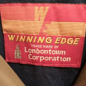 WINNING EDGE Londontown Corporation olive Trench Coat w Pleated Back